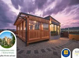 Rajska polana Domki PREMIUM ,na odludziu z prywatną BALIĄ z jacuzzi i sauną ,Cisza,rowery elektryczne,góry,astroprzygoda,- Adršpach, Skalne Miasto, Zamek Książ,Andrzejówka,Karpacz, Śnieżka,Janskie Laznie,Pec