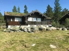 Laftet Hytte Med Torvtak I Rauland