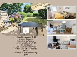 T2 Golfe Morbihan Calme-Parking-Terrasse