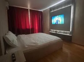 Затишна Однокімнатна квартира з великим ліжком у сучасному стилі