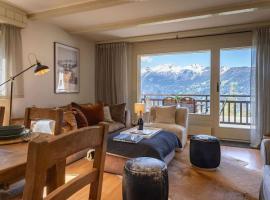 3BR Central Pool Sauna Gym & Views、ヴェルビエのホテル