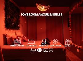 Love Room Valence - Amour et Bulles - Balnéo - Miroir XXL Terrasse, hotel a Bourg-lès-Valence