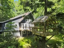 Creekside Chalet with Hot Tub Tree House & Woods