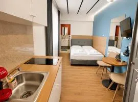 Modern Studio 7 private Kitchenette and Bathroom