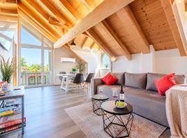 Bright Lake View Apartment with Balcony and Air Conditioning, Hotel in Tutzing