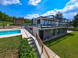 Villa Vida - Luxury Villa with Saltwater Pool and City View, hotel i Ledinci