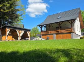 Domek letniskowy Leśne Zacisze- jacuzzi, balia ogrodowa, grill i altana – hotel w mieście Słopnice