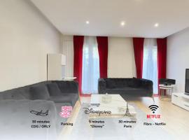 Villa Parc - Private Parking - 8min From Disneyland, Big Mall, Train station – hotel w mieście Serris