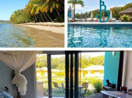 Appartement avec piscine et accès direct plage, Hotel in Folle Anse
