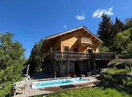 Chalet le Chantelevent for 24 Guests - Slope Views, Pool & Jacuzzi
