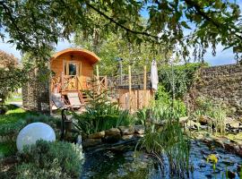 Domaine de la Mance - Roulotte tout confort avec petit-déjeuner inclus, bain nordique en supplément, hotel di Vitrey-sur-Mance