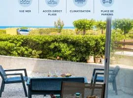 Le Refuge Marin - Vue Mer - Accès direct Plage - Terrasse - Climatisation - Place de Parking