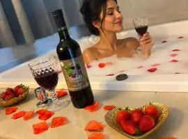 Chalé dos Sonhos Privativo com Jacuzzi Cozinha Churrasqueira e Decoração - Pousada Sitio Pauletto