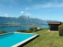 Private Chalet with Pool, Lake & Mountain Views