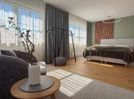 "GLÜCKSMOMENT" - Premium Apartments Seekirchen, beeindruckende Ferienwohnung mit gemeinsam genutzter Poolarea