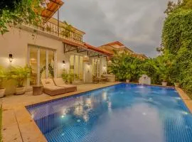 ELIVAAS Colina Villa Portuguese-Inspired 3-BHK Villa With Jacuzzi, Pool & Gazebo near Vagator Beach