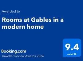 Rooms at Gables in a modern home
