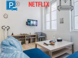 Studio relax Hypercentre Rouen WIFI Netflix Parking
