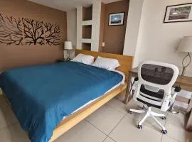 S06 SUITE KING Premium Suite TEC CEM con Cocineta WiFi Balcón Parking Terraza
