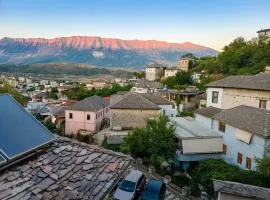 House in the old town with view