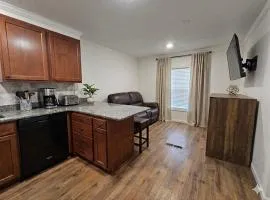 Tiny Home with Grill Laundry Deck Desk