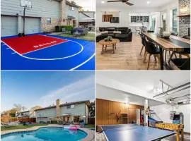 9 Bed House - Pool Basketball Hoop King Bed