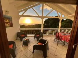 Le bougainvillier - Haut de villa vue sur mer