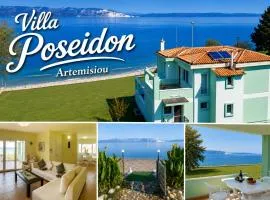 Luxury Beachfront Villa Poseidon Artemisiou Παραθαλάσσια Βίλα στην βόρεια Εύβοια για φιλοξενία 9 ατόμων