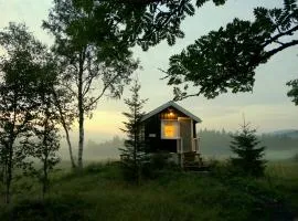 Camping cottages in nature Shared toilet and shower