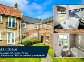 Casa Crusoe - Part of the The Bay Filey Holiday Village with pool, gym and direct beach access, pub, restaurant, tennis and meadows walks