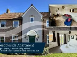 Meadowside Apartment - Part of the The Bay Filey Holiday Village with pool, gym and direct beach access, pub, restaurant, tennis and meadows walks