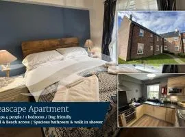 Seascape Apartment - Part of the The Bay Filey Holiday Village with pool, gym and direct beach access, pub, restaurant, tennis and meadows walks