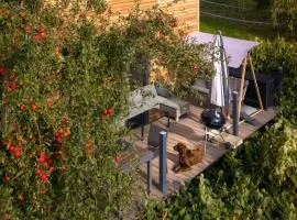TinyHouse zwischen Teichen und Pferdekoppel, Kaminofen Terrasse Klimaanlage BestPrice