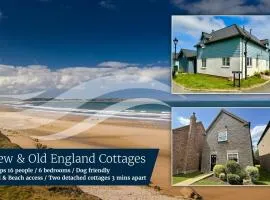 Old and New England Cottages - two 3 bedroom cottages nearby - Part of the The Bay Filey Holiday Village with pool, gym and direct beach access, pub, restaurant, tennis and meadows walks