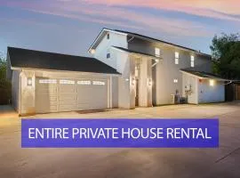 Entire Private Home with 3 Bedrooms 2 Bathrooms, with Garage, Gated Yard, King Bed House, Available Now