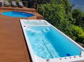 Coquette maison à la campagne avec Jacuzzi SPA nage et Piscine