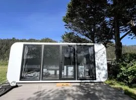 Sleek and Modern Glamping Pod in Klamath, Perfect for a Getaway near the Pacific Ocean