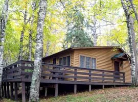 Authentic Rustic Cabin with Large Deck & Fireplace Near Birch Lake, Babbitt, MN