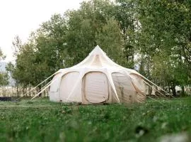 Lotus Bell Luxury · Yellowstone Luxury Bell Tent in Island Park, ID
