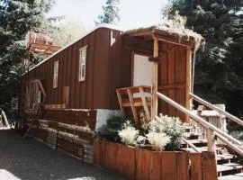 Eco Friendly Safari Tent with a Creek View in Forks, Washington, near the Hoh Rainforest