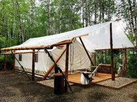 Large and Spacious Safari Tent on a Forks Glamping Resort, Perfect for an Escape to Olympic National Park