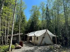 Relaxing Safari Tent for an Incredible Outdoor Glamping Getaway near Forks, Washington
