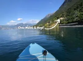 Chez Malou & Hugo vue lac proche Suisse & stations !