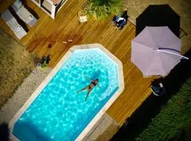 Villa au calme entre lac et océan avec piscine privée et spa à Hourtin