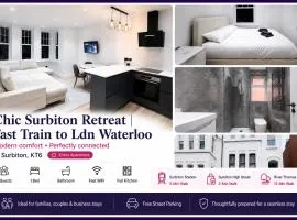 Chic Surbiton Retreat Fast Train to Ldn Waterloo