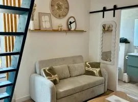 appartement en mezzanine face aux remparts