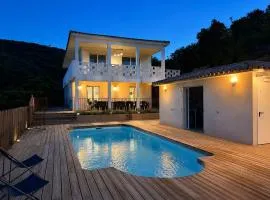 Villa Mare è Machja avec piscine et vue mer
