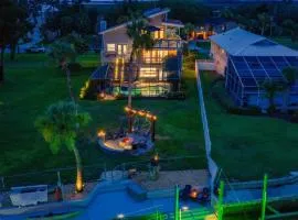 Direct Gulf Access Heated Pool 45 Dock Fire Pit