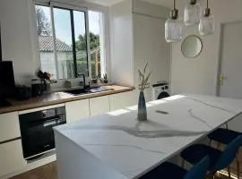 Appartement cosy rez-de-jardin à 15 min des plages