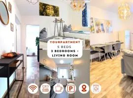 Modernes Apartment mit 3 Schlafräumen nahe Leipzig
